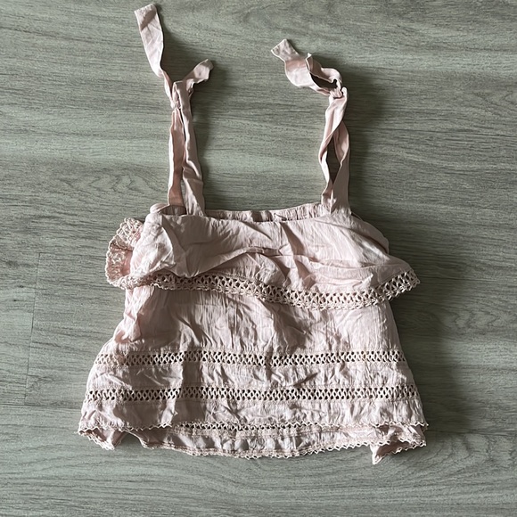 WILFRED FREE FLOWY TIE UP TANK - Picture 3 of 3